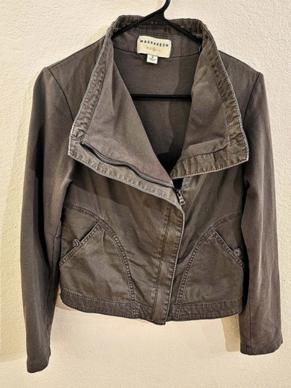 Marrakech Utility Jacket in Gray Size Small Like New
